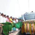 ‘వందే భారత్’ రైలు, ప్రారంభించిన కేంద్ర మంత్రి, శ్రీనివాస వర్మ..