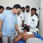 రామాలయం వద్ద దాడి ని క్షమించం.. క్షతగాత్రులను పరామర్శించిన కేంద్ర మంత్రి, వర్మ..