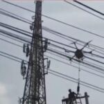 భీమవరం పట్టణంలో 33 KV విద్యుతు లైన్  ‘డ్రోన్స్’ సహకారంతో..
