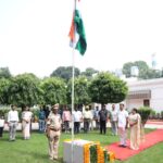 న్యూఢిల్లీలో CRPF జవాన్లతో కలిసి కేంద్రమంత్రి  శ్రీనివాస వర్మ..